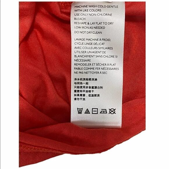 Free People Shindig One Shoulder Top Orange Large - Picture 8 of 11